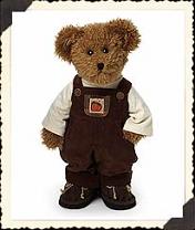 904151 Ervin Autumnfest<BR>Boyds 14" Fully Jointed Bear for Autumn<br>(Click on picture-FULL DETAILS)